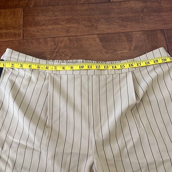 NWOT La Ligne x Target Pants Trousers Side Stripe Wide Leg Tan Black - Picture 10 of 16